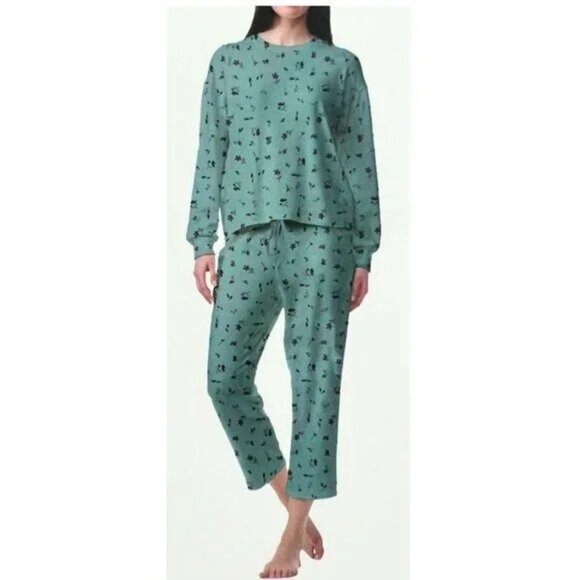 PJ Salvage Floral 2 Piece Pajama Set Size Small - Picture 2 of 5